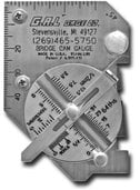 G.A.L. Gage Co. Cat # 4a Pocket Bridge Cam Gauge GAL-4a, Inch & Metric