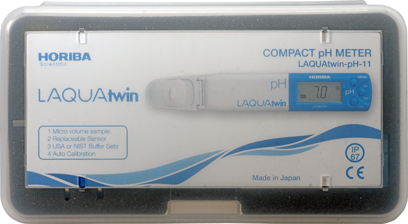 Horiba LAQUAtwin Model pH-11 Compact Water Quality pH Meter, 3999960122