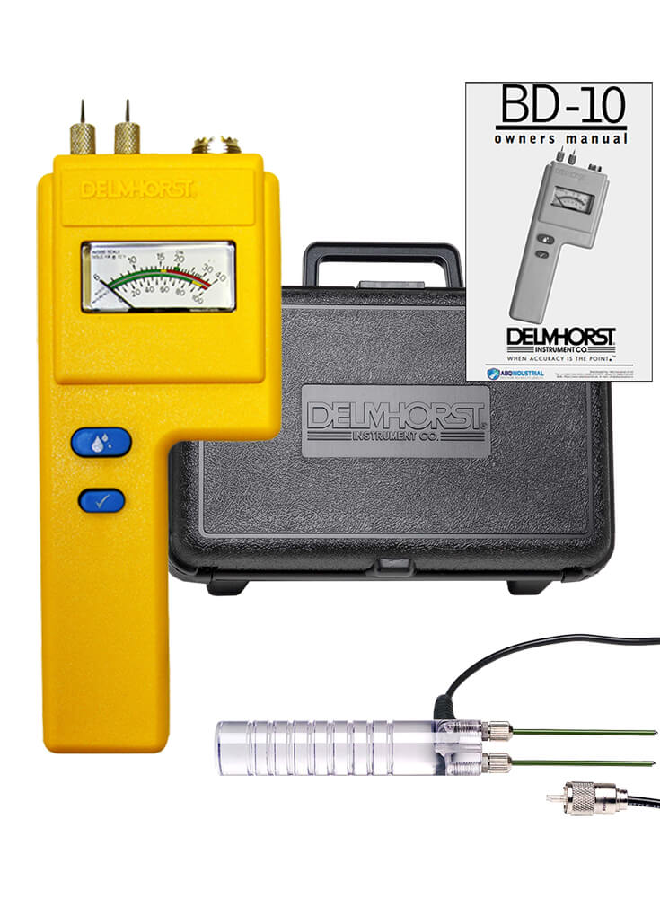 Buy Delmhorst BD-10 Analog Pin-Type Moisture Meter, Concrete, Tester, Gauge,  Detector, Content Reader